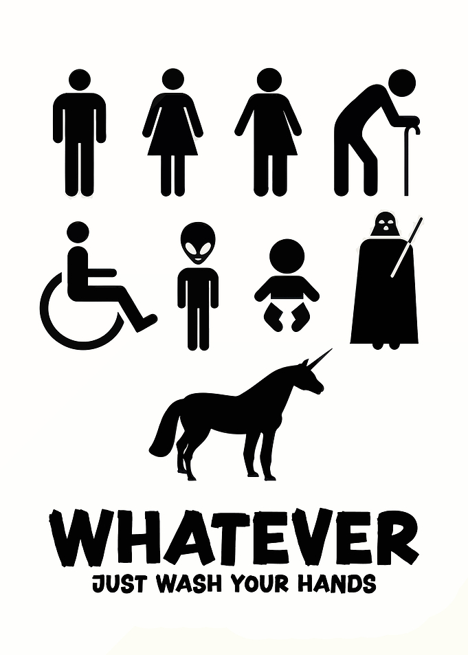 Whatever Just Wash Your Hands Sign