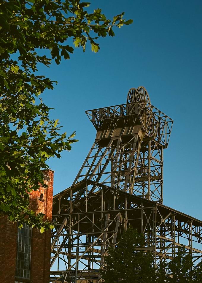 Historic Industrial Mine Headframe