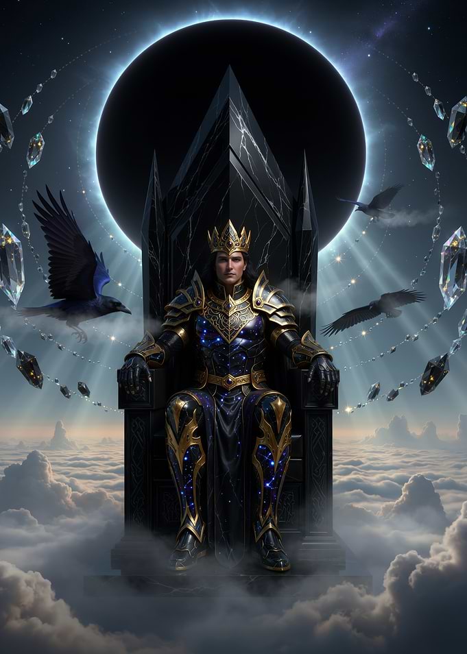 Cosmic King on Obsidian Throne