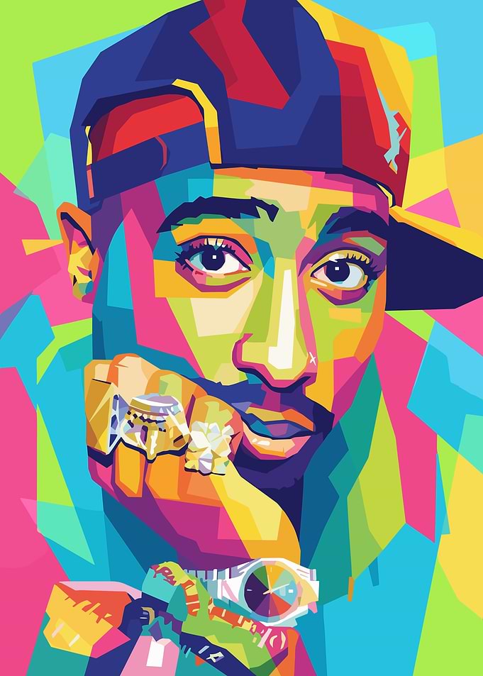 Tupac Shakur Pop Art