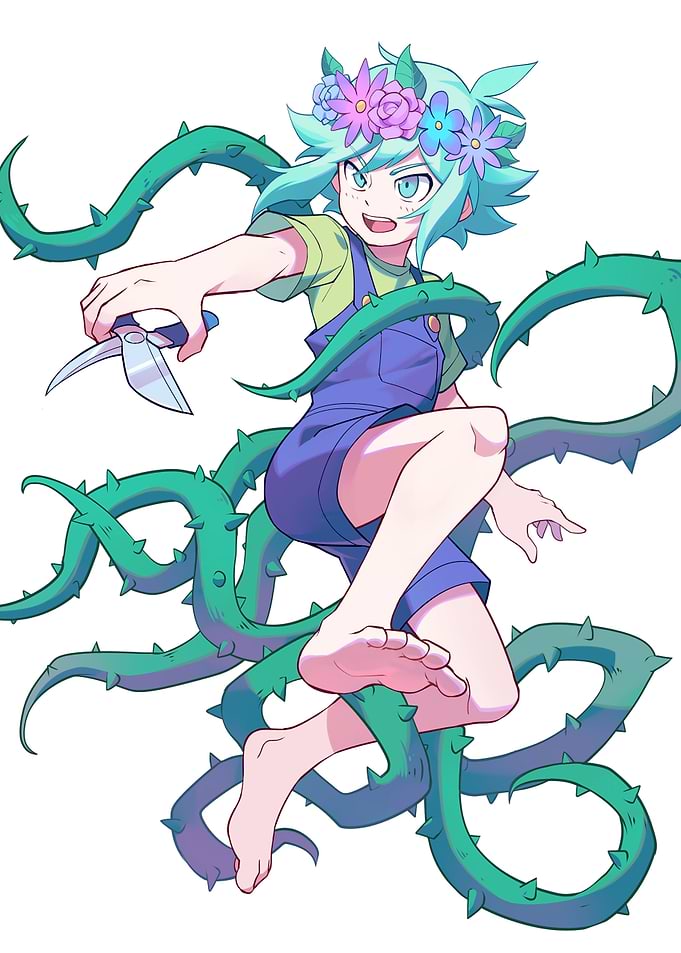 Basil from OMORI with thorny vines