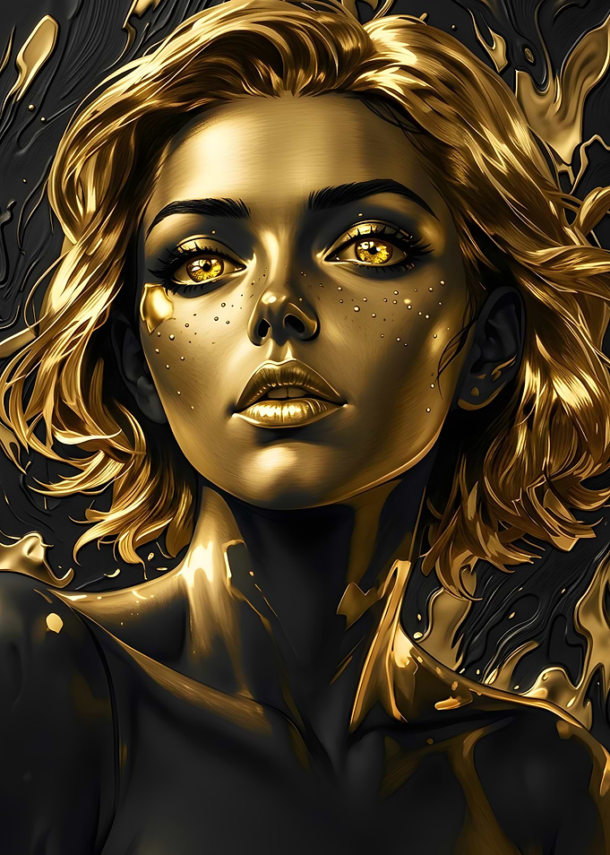 Golden Goddess Portrait