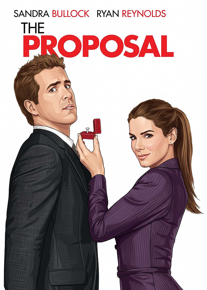 The Proposal Movie Illustration
