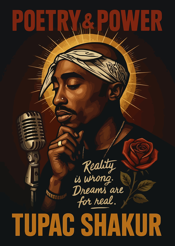 Tupac Shakur Poetry and Power Poster