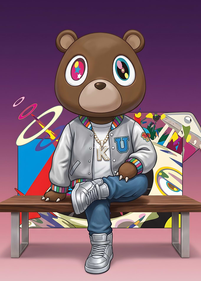 Kanye West Graduation Bear Illustration