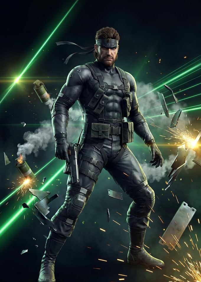 Solid Snake Tactical Combat Action