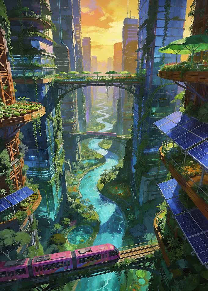 Solarpunk City
