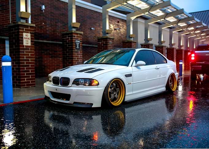 Modified White BMW E46 M3
