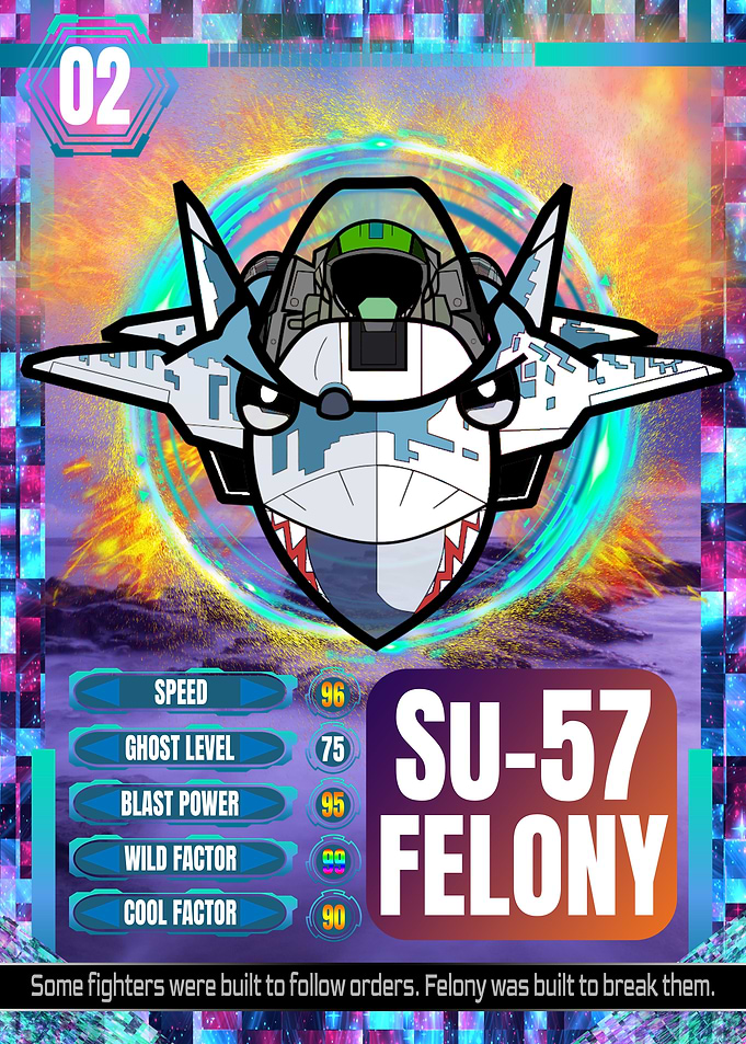 SU-57 Felony Fighter Jet Card