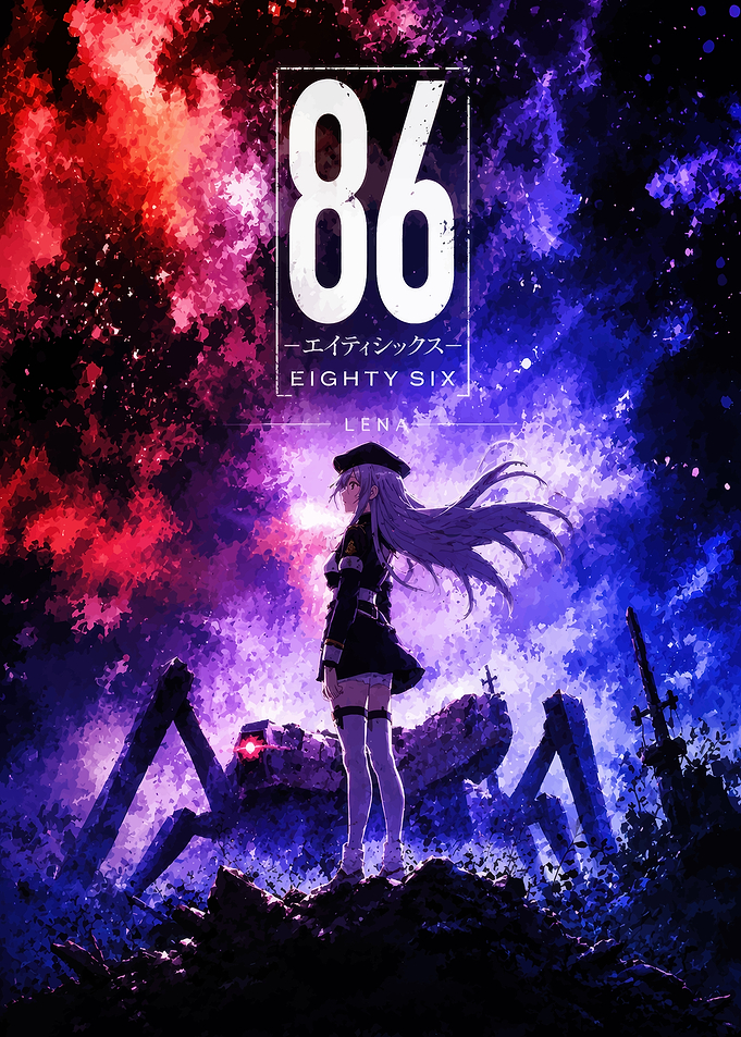 86 Eighty-Six Lena Anime Poster