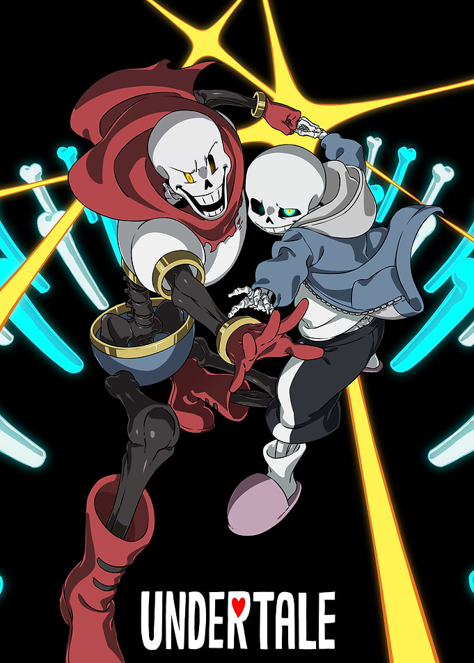 Undertale Sans and Papyrus Battle Art