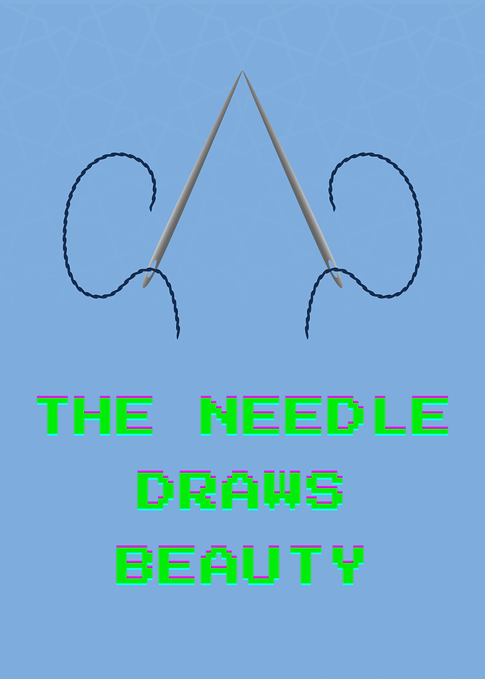 The Needle Draws Beauty Poster
