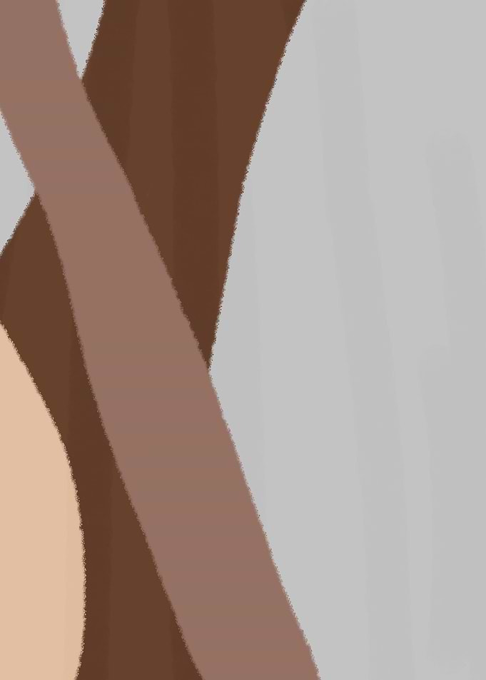 Minimalist Abstract Brown and Grey Shapes