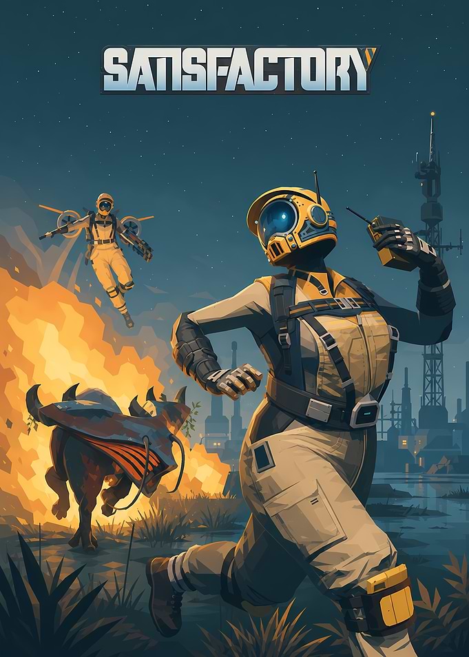 Satisfactory Game Poster