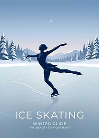 Ice Skating Winter Glide Poster