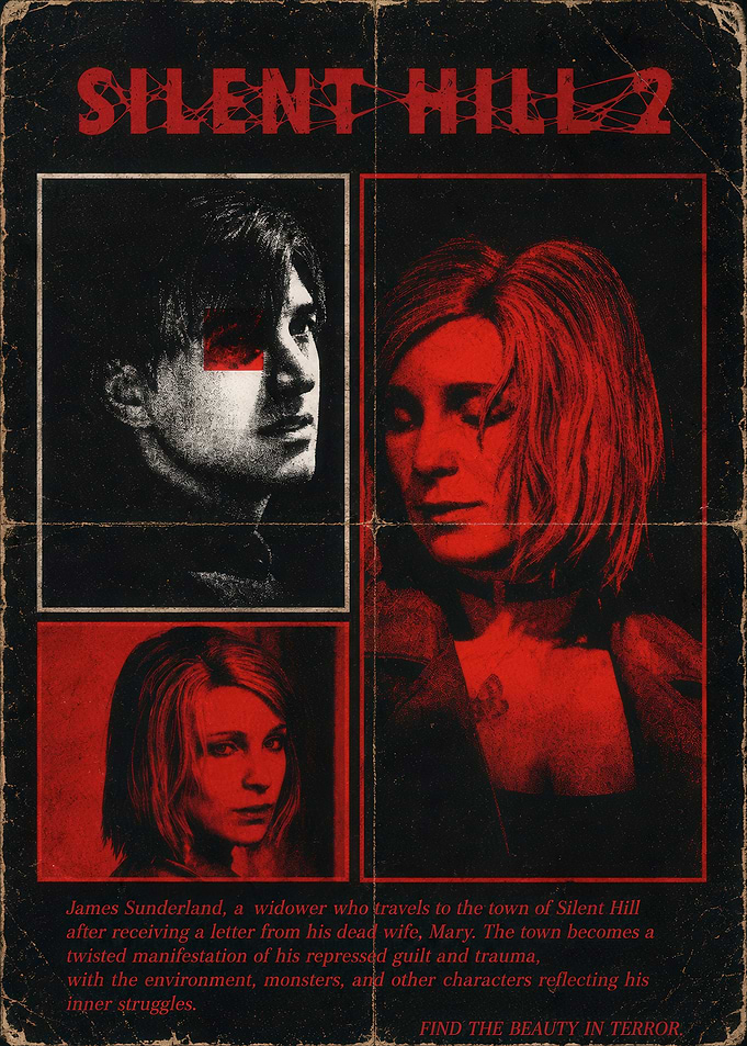 Silent Hill 2 Horror Game Poster