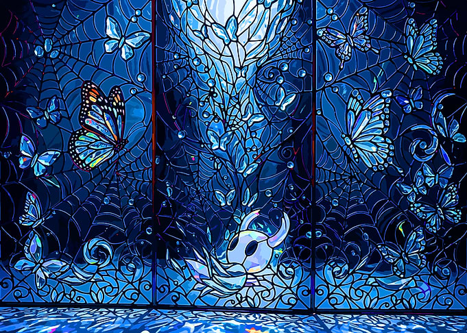 Hollow Knight Stained Glass Art