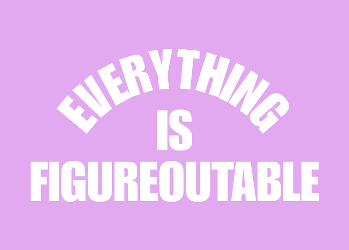 Everything Is Figureoutable Inspirational Quote