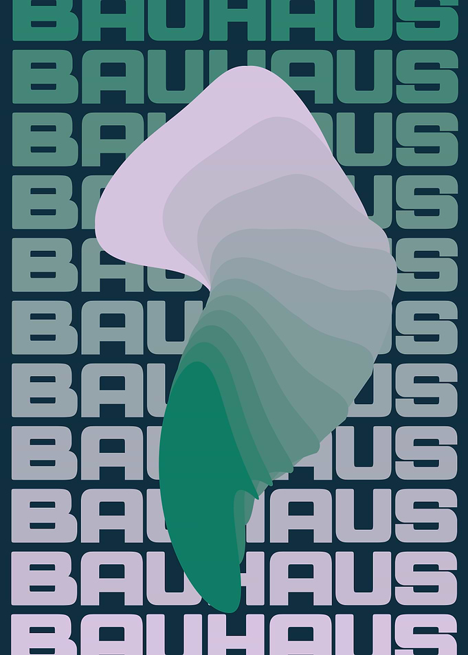 Bauhaus Abstract Typography Poster