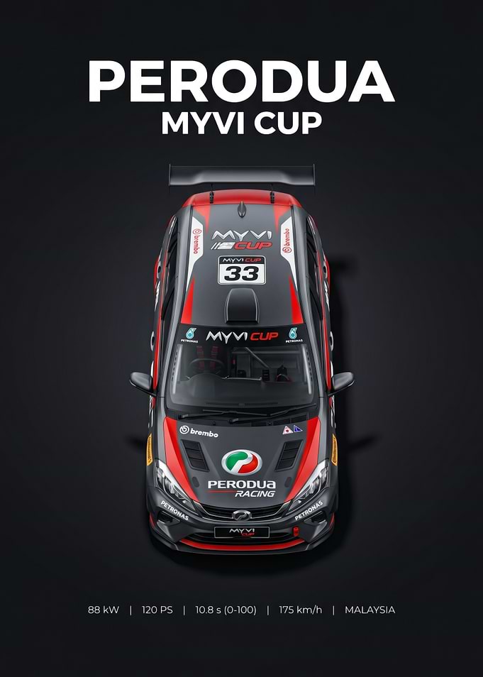 Perodua Myvi Cup Racing Car