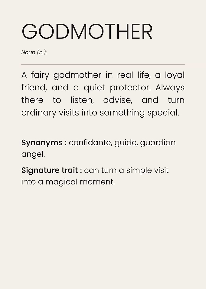 Godmother Definition Wall Art Print