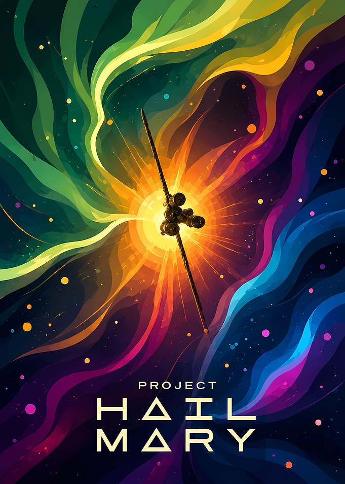 Project Hail Mary Space Poster