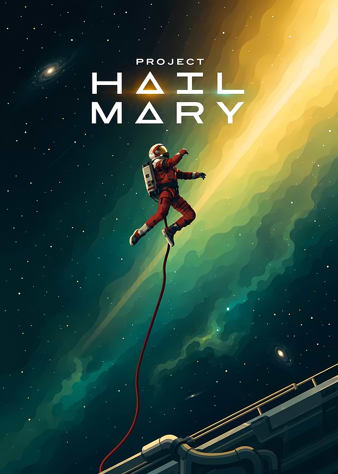 Project Hail Mary Space Poster