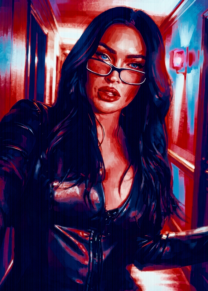 Megan Fox Digital Portrait