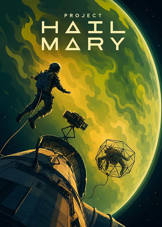 Project Hail Mary Space Poster