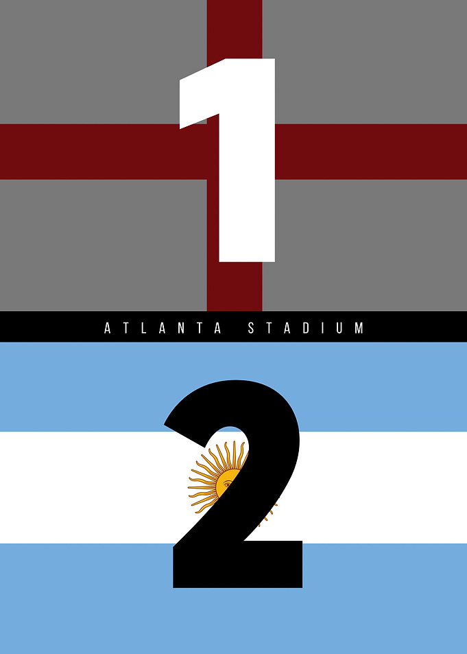 Atlanta Stadium Soccer Scoreboard Poster