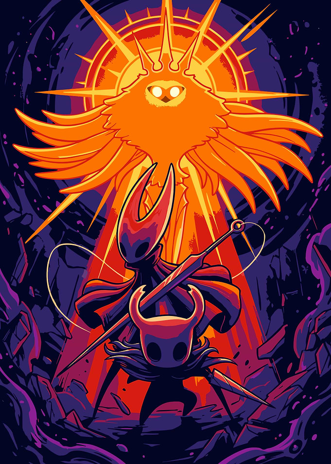 Hollow Knight and Hornet vs Radiance