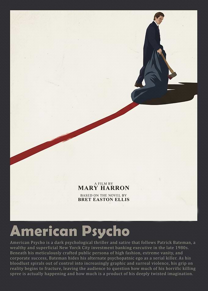 American Psycho Minimalist Movie Poster
