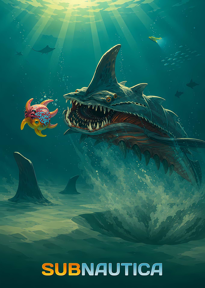 Subnautica Reaper Leviathan Encounter