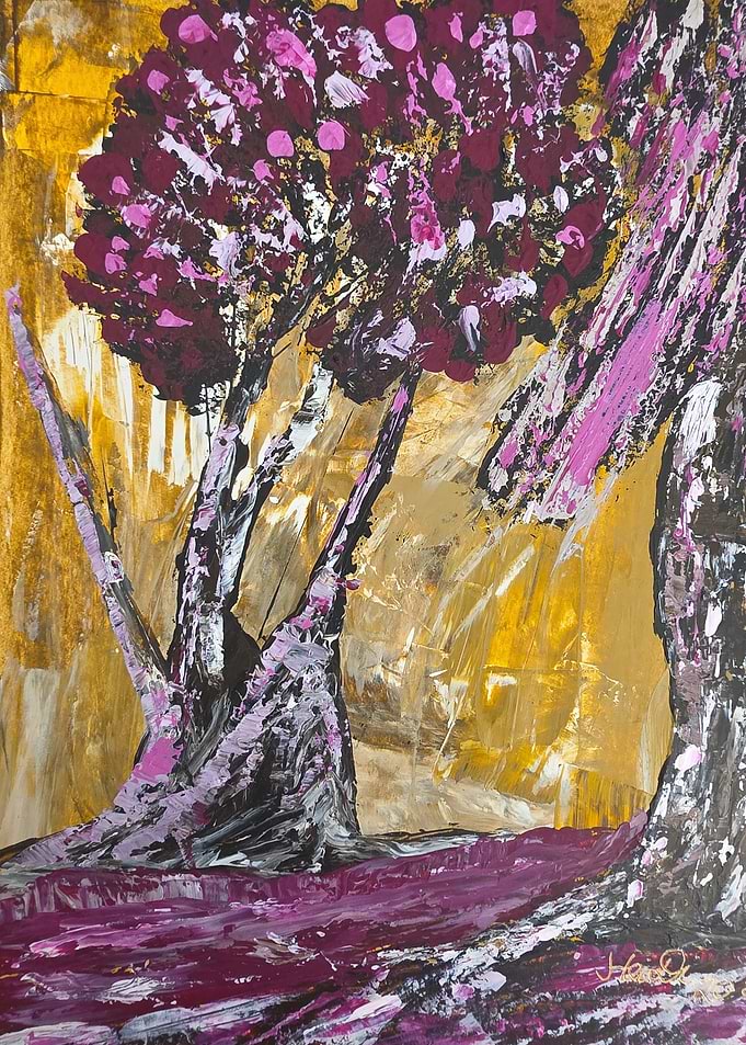 Vibrant Abstract Trees