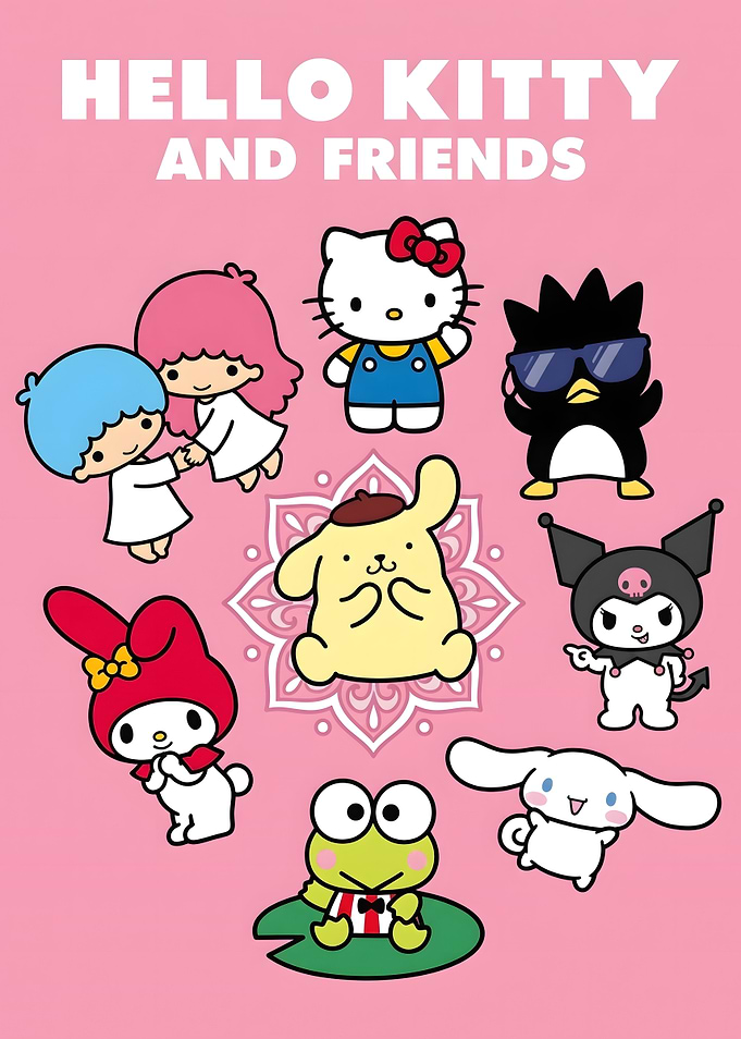 Hello Kitty and Friends Group Poster