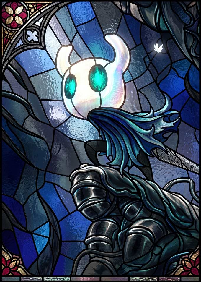 Hollow Knight Stained Glass Art