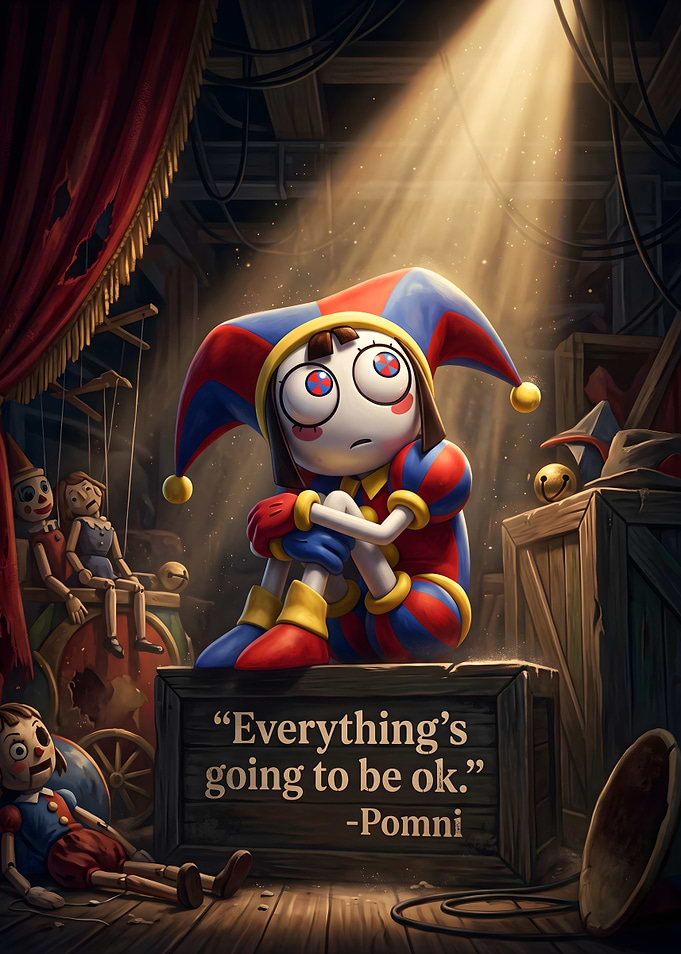 Pomni The Amazing Digital Circus Poster