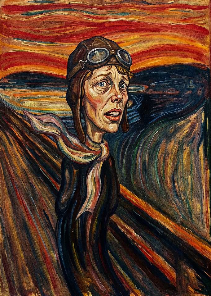 Amelia Earhart The Scream Parody