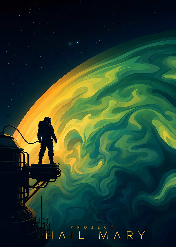 Project Hail Mary Space Poster