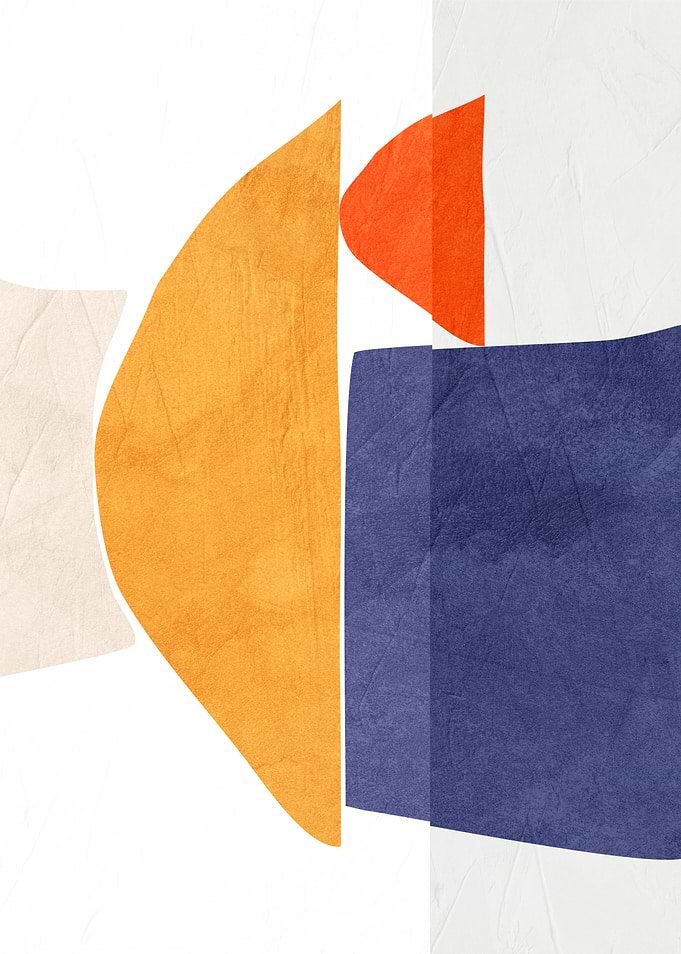 Minimalist Abstract Geometric Shapes Art