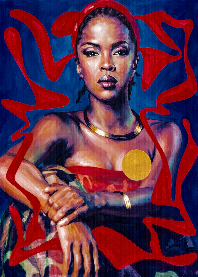 Lauryn Hill Portrait Painting