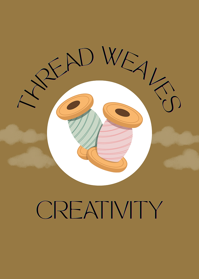 Thread Weaves Creativity Sewing Poster