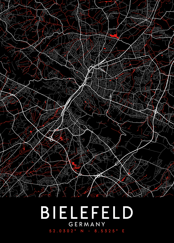 Bielefeld Dark Map