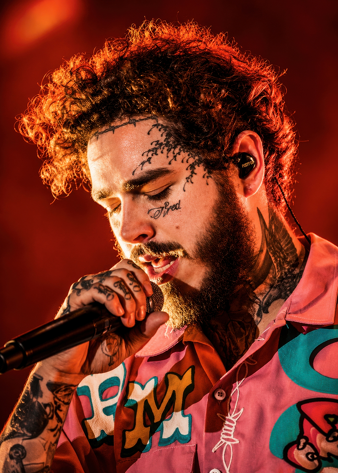 Post Malone Performing Live on Stage