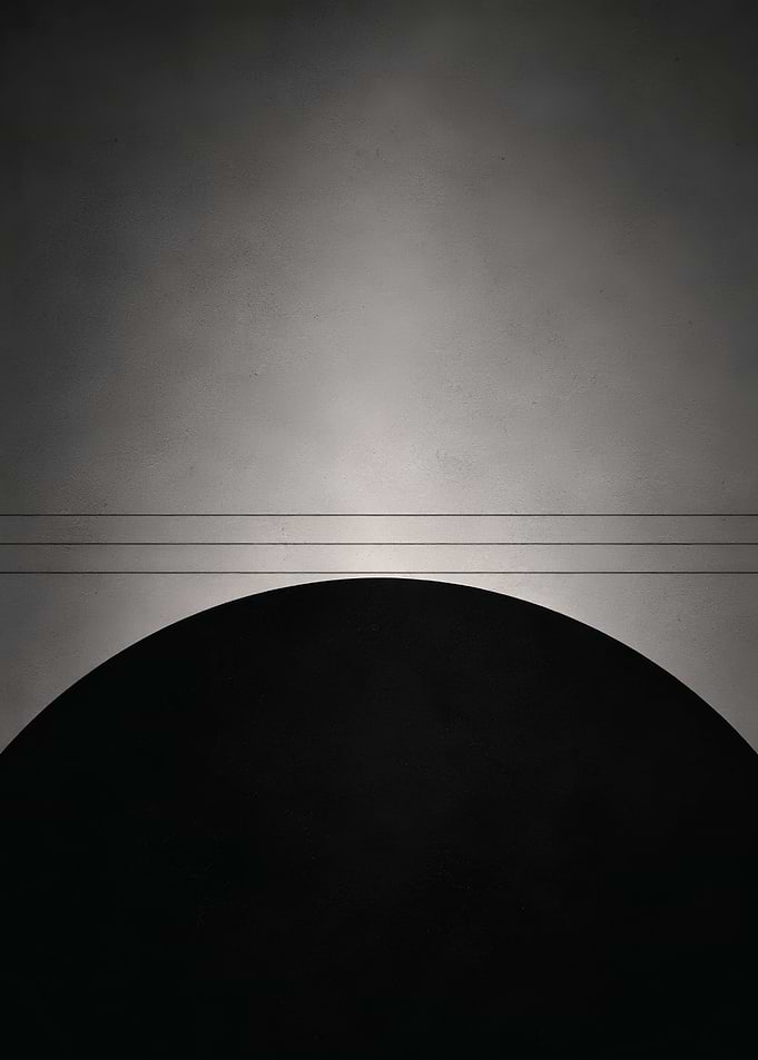 Minimalist Black and White Geometric Art