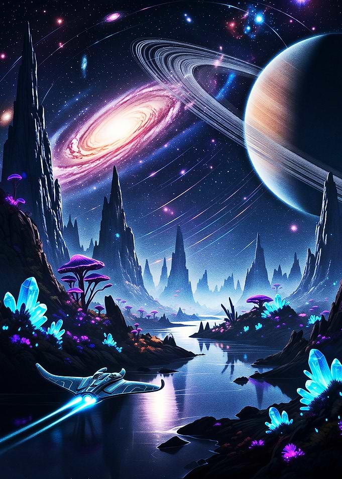 Voyage Through the Crystal Galaxy