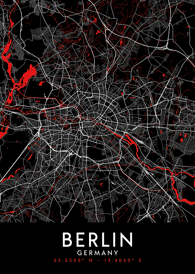 Berlin Dark Map