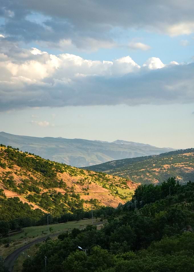 Golden Hour Mountain Landscape