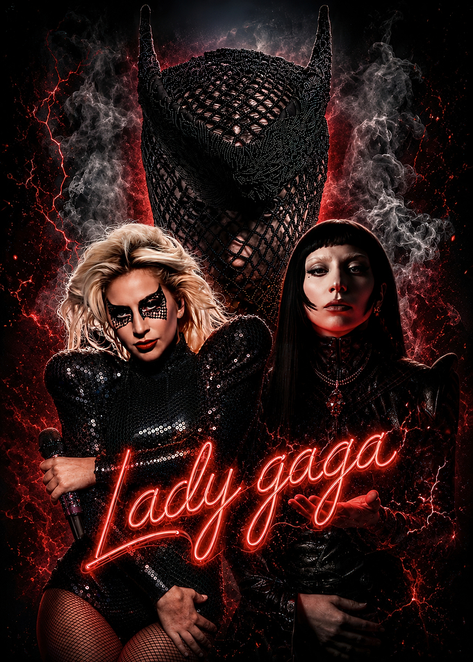 Lady Gaga Dual Persona Poster
