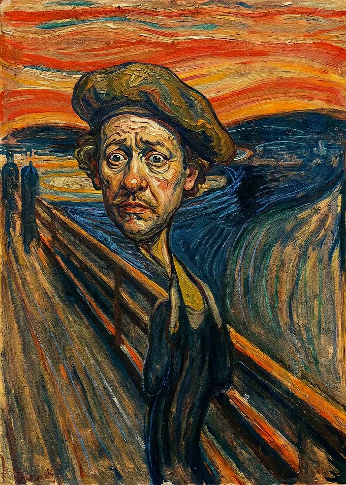 Rembrandt in The Scream Style